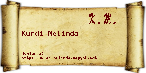 Kurdi Melinda névjegykártya